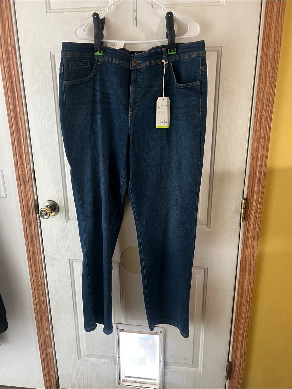 Style & Co. Women's Dark Indigo Straight Leg Jeans